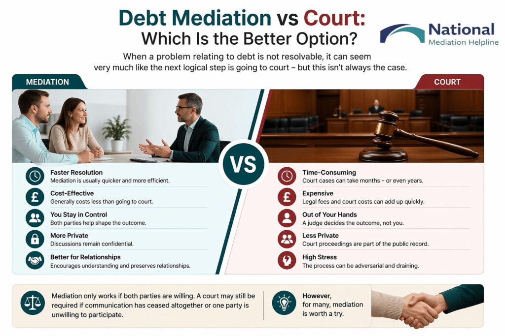 Debt Mediation vs Court: Which Is the Better Option Bournemouth