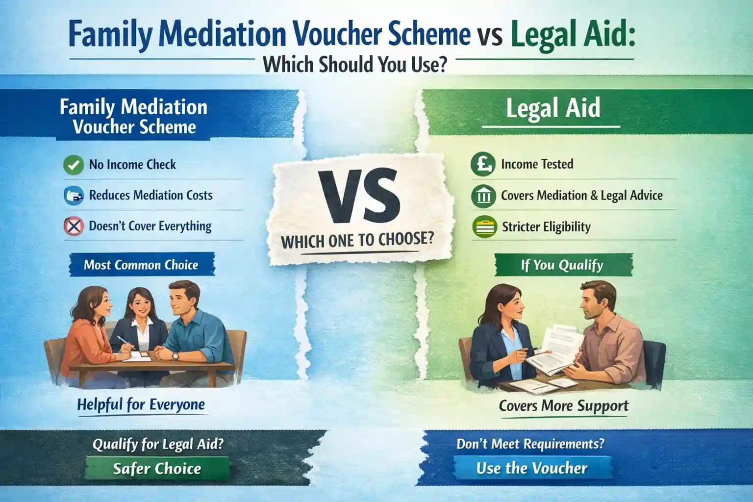 Family Mediation Voucher Scheme vs Legal Aid: Which Should You Use Bournemouth?
